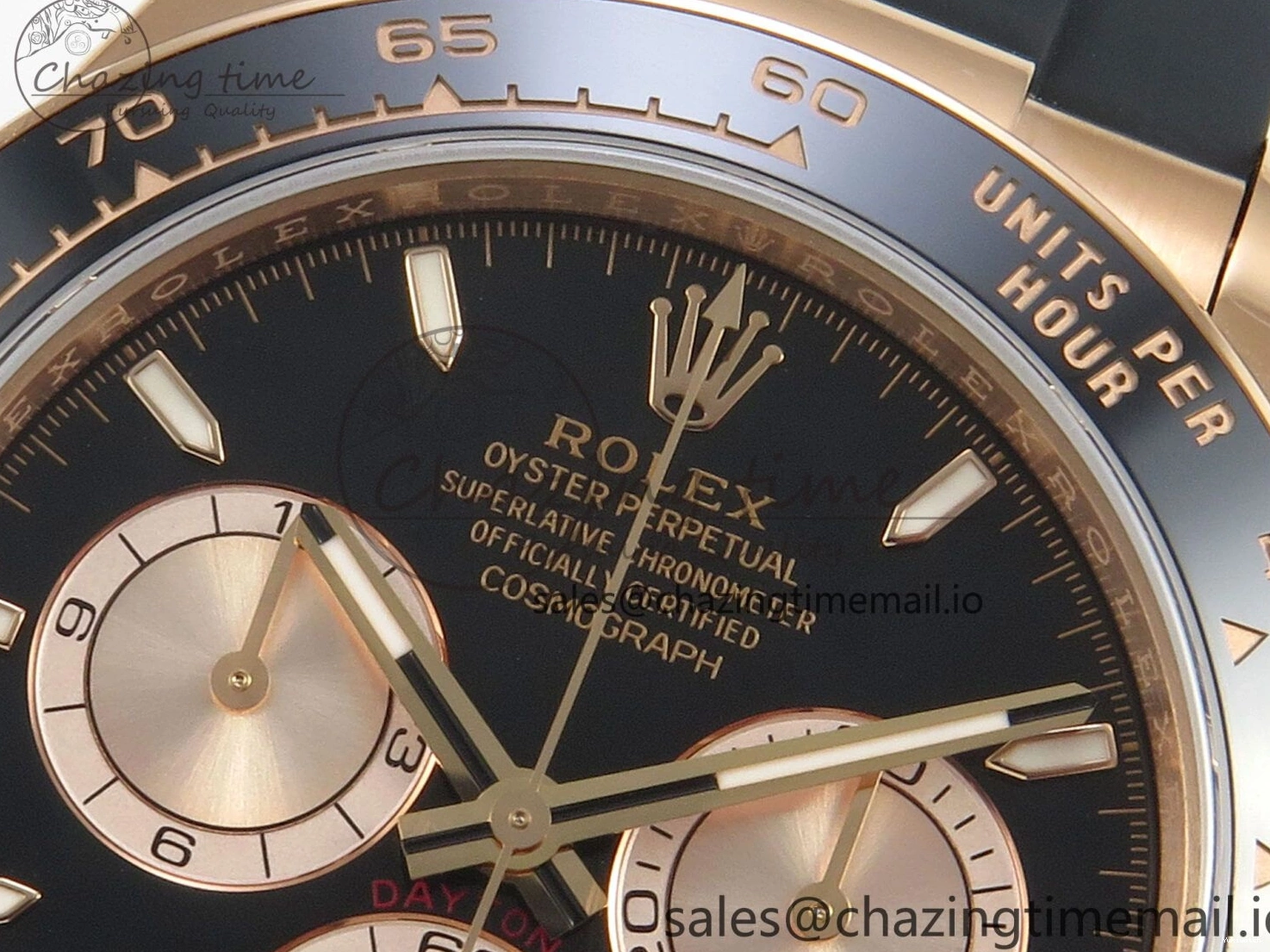 RG Oysterflex Edition 126515 VSF Daytona on 1:1 VS4131 (Weighted) Strap Dial Black V2 Best 0120